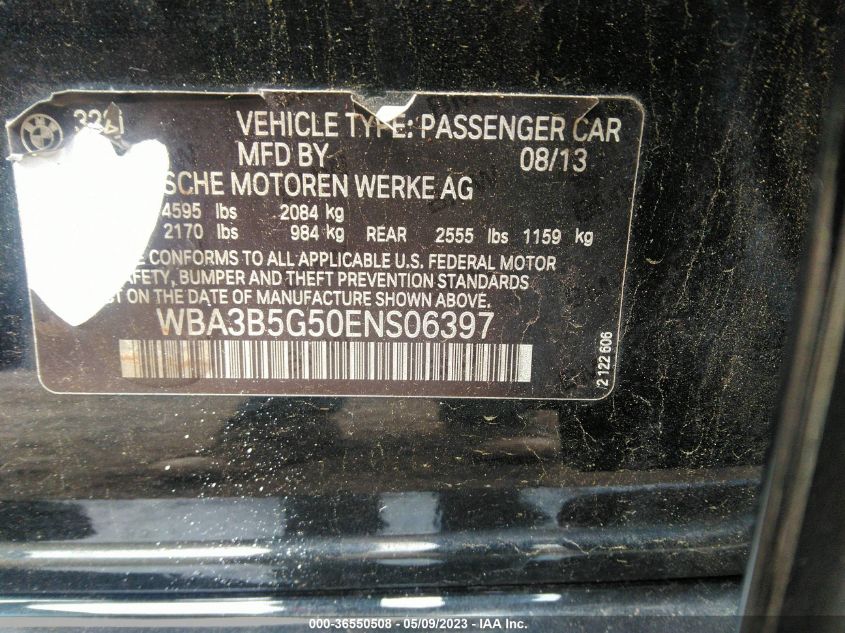 2014 BMW 328I XDRIVE - WBA3B5G50ENS06397