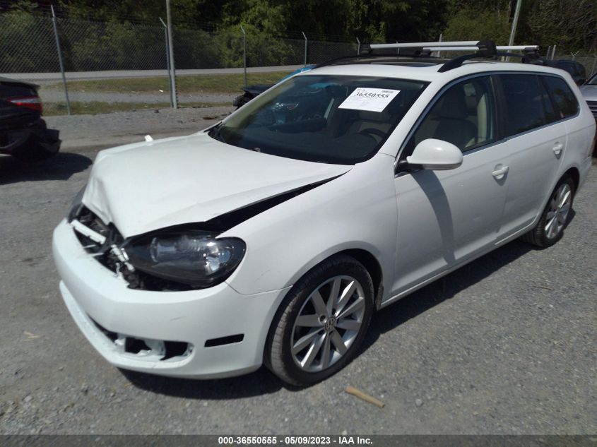 2014 VOLKSWAGEN JETTA SPORTWAGEN TDI W/SUNROOF - 3VWPL7AJ8EM626435