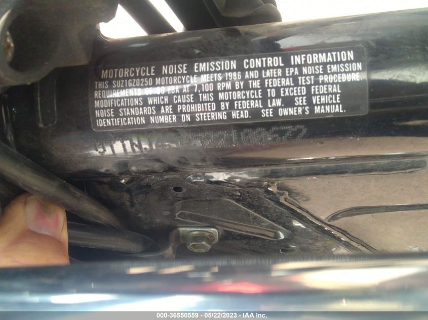 2002 SUZUKI GZ250 - VTTNJ48A522100672