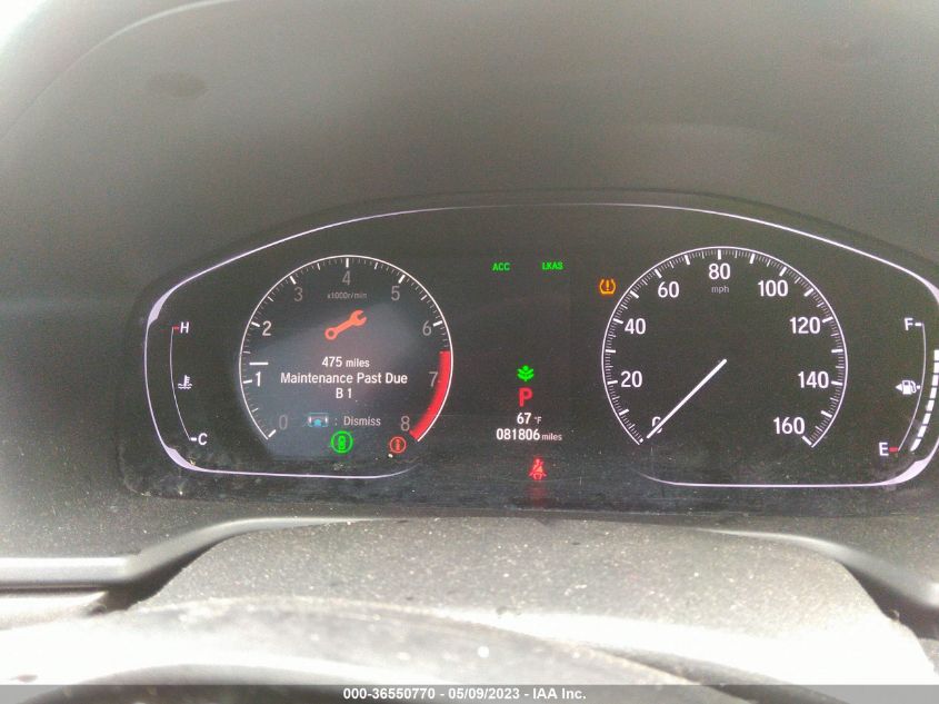 2019 HONDA ACCORD SEDAN LX 1.5T - 1HGCV1F15KA034387