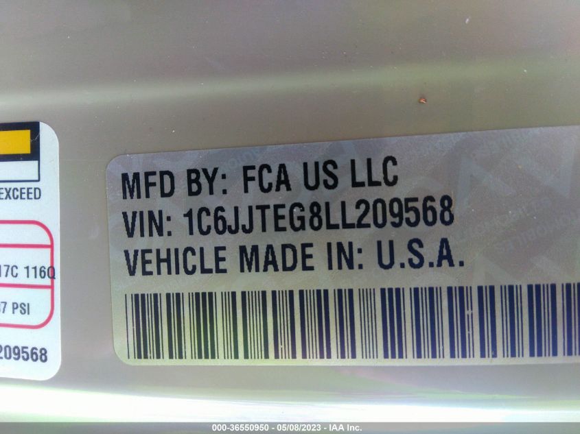2020 JEEP GLADIATOR MOJAVE - 1C6JJTEG8LL209568