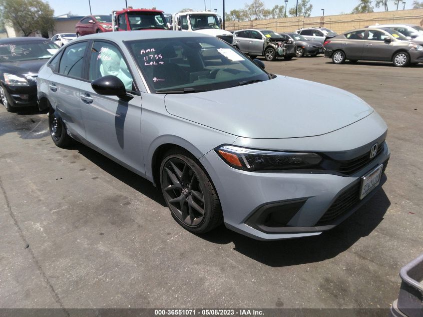 2022 HONDA CIVIC SEDAN SPORT - 2HGFE2F57NH603056
