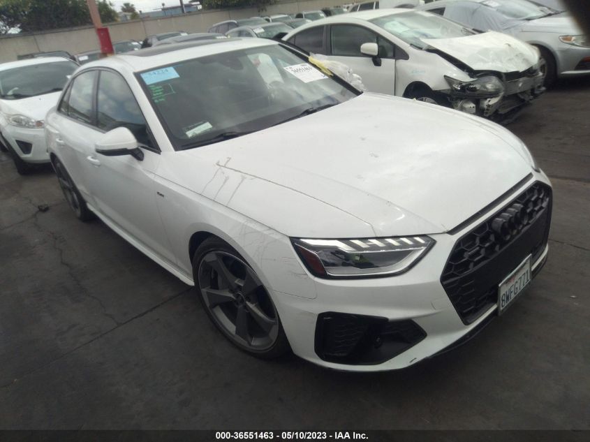2021 AUDI A4 SEDAN S LINE PREMIUM PLUS - WAUEAAF41MA032794