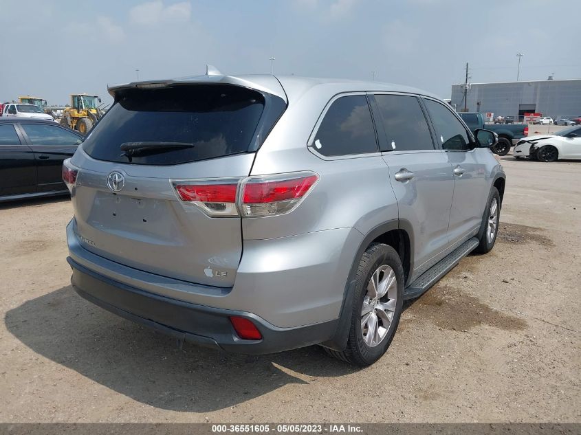 2015 TOYOTA HIGHLANDER LE - 5TDZKRFHXFS067911