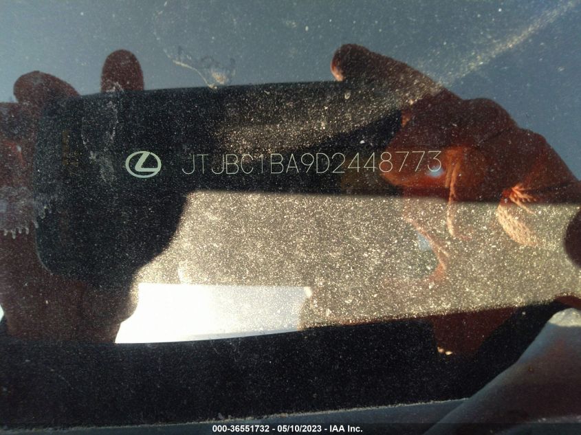2013 LEXUS RX 450H JTJBC1BA9D2448773