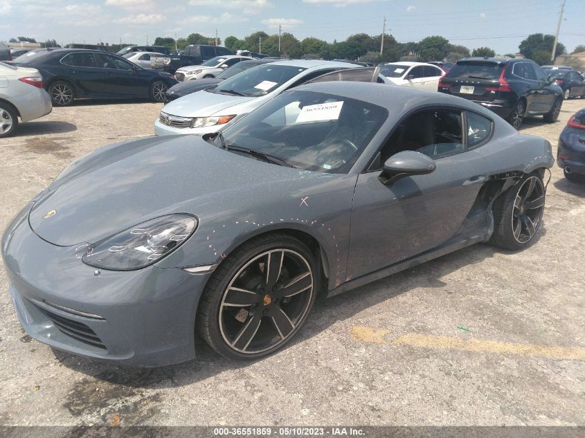 2018 PORSCHE 718 CAYMAN WP0AA2A84JK260568