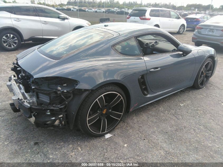 2018 PORSCHE 718 CAYMAN WP0AA2A84JK260568