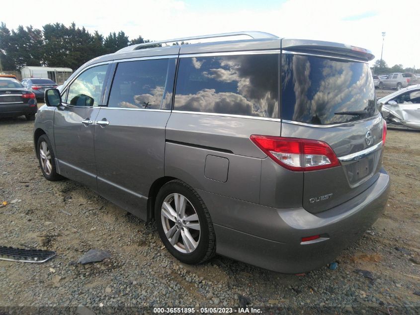 2013 NISSAN QUEST SL - JN8AE2KP5D9065069