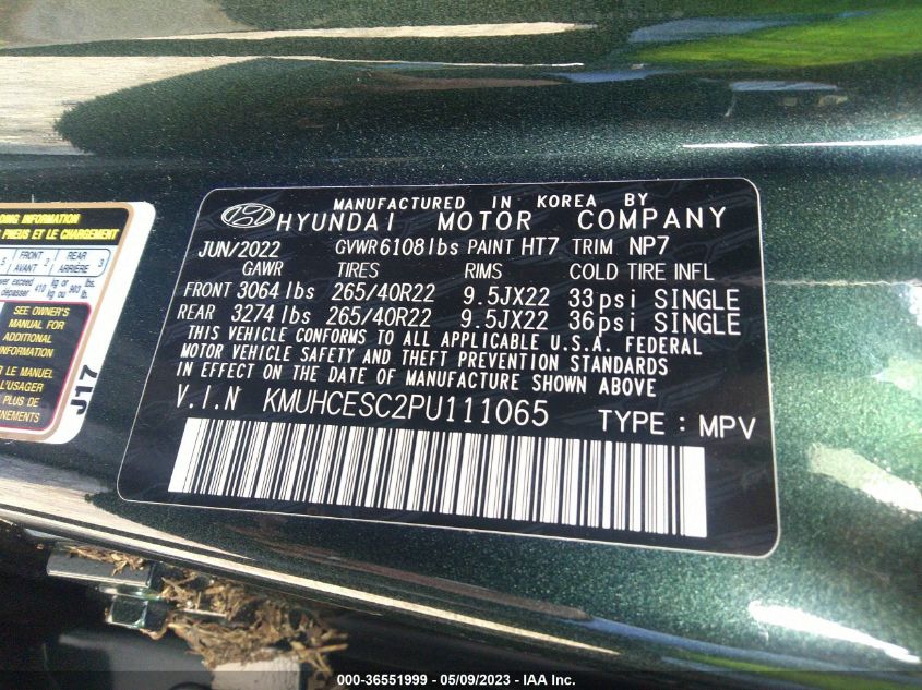 2023 GENESIS GV80 KMUHCESC2PU111065