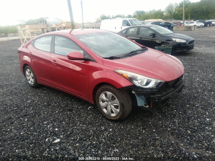 2016 HYUNDAI ELANTRA SE - KMHDH4AE9GU512575