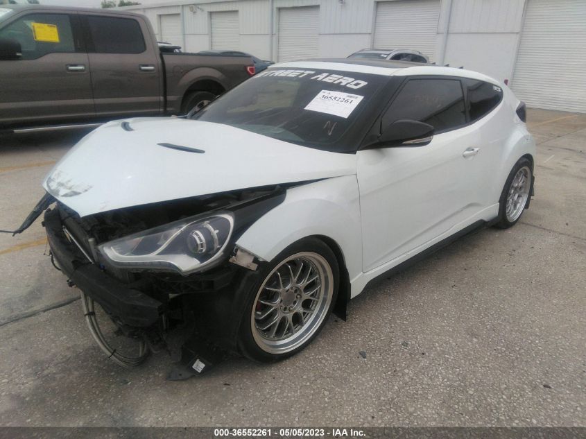 2014 HYUNDAI VELOSTER TURBO - KMHTC6AE4EU208590