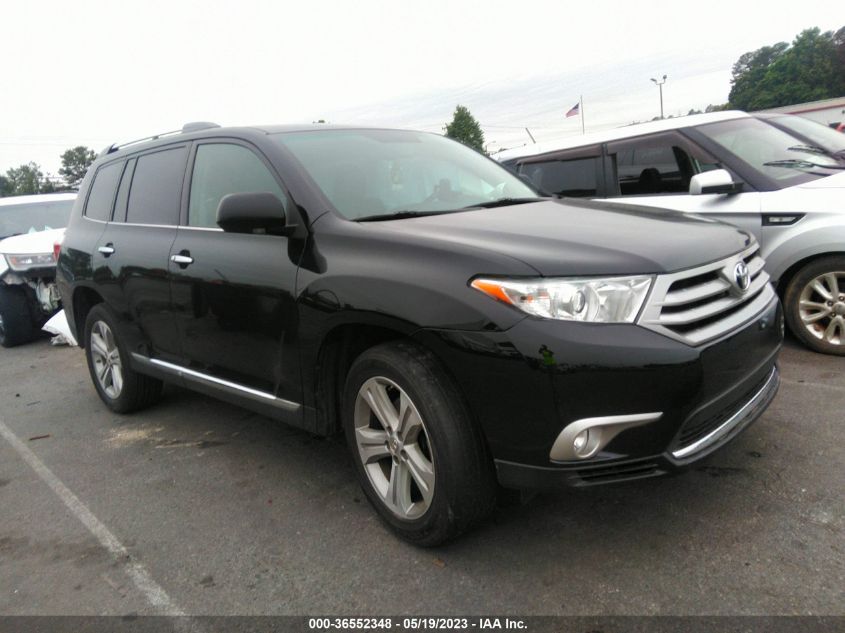 2013 TOYOTA HIGHLANDER LIMITED - 5TDYK3EH6DS142420