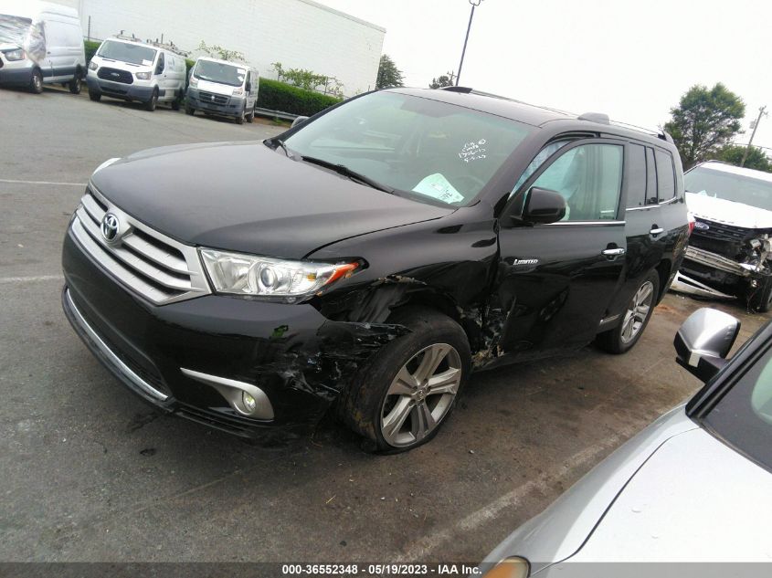 2013 TOYOTA HIGHLANDER LIMITED - 5TDYK3EH6DS142420
