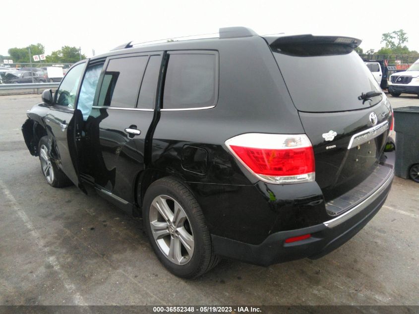 2013 TOYOTA HIGHLANDER LIMITED - 5TDYK3EH6DS142420