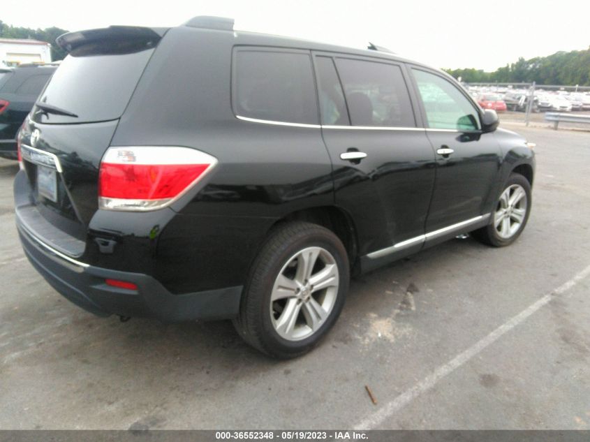 2013 TOYOTA HIGHLANDER LIMITED - 5TDYK3EH6DS142420