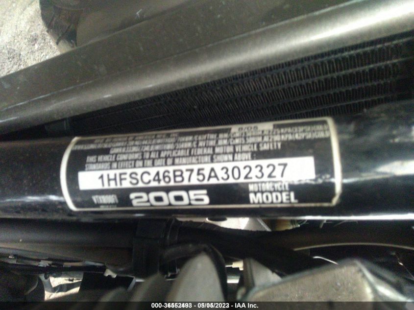 2005 HONDA VTX1800 F1 - 1HFSC46B75A302327