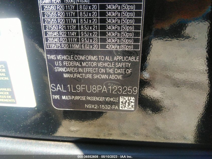 2023 LAND ROVER RANGE ROVER SPORT SE DYNAMIC - SAL1L9FU8PA123259