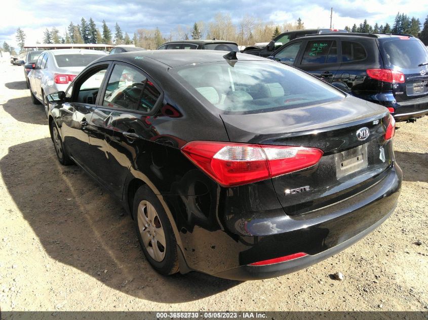 2016 KIA FORTE LX - KNAFK4A62G5509385