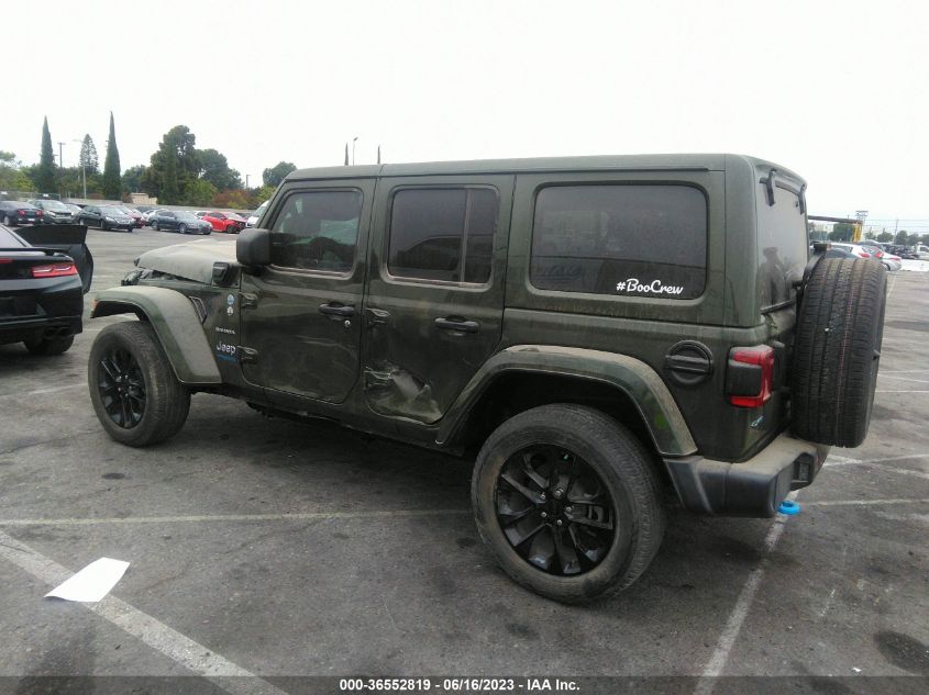 2022 JEEP WRANGLER 4XE UNLIMITED SAHARA 1C4JJXP69NW206233