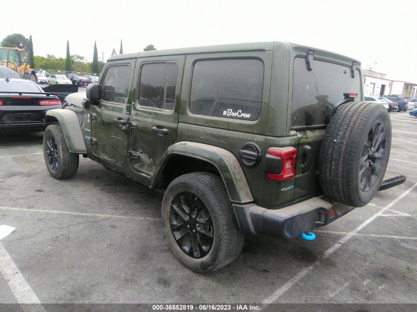 2022 JEEP WRANGLER 4XE UNLIMITED SAHARA 1C4JJXP69NW206233