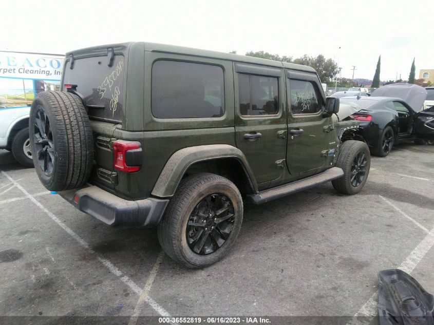 2022 JEEP WRANGLER 4XE UNLIMITED SAHARA 1C4JJXP69NW206233