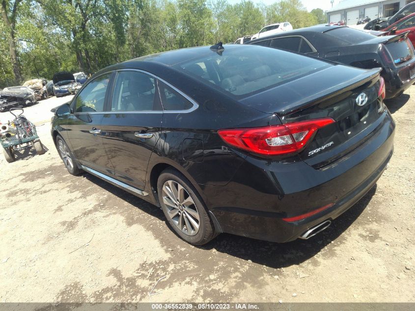 2016 HYUNDAI SONATA 2.4L SPORT - 5NPE34AF1GH264543