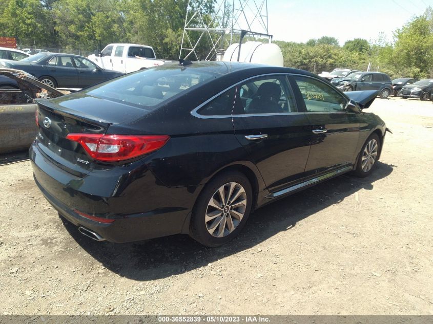 2016 HYUNDAI SONATA 2.4L SPORT - 5NPE34AF1GH264543