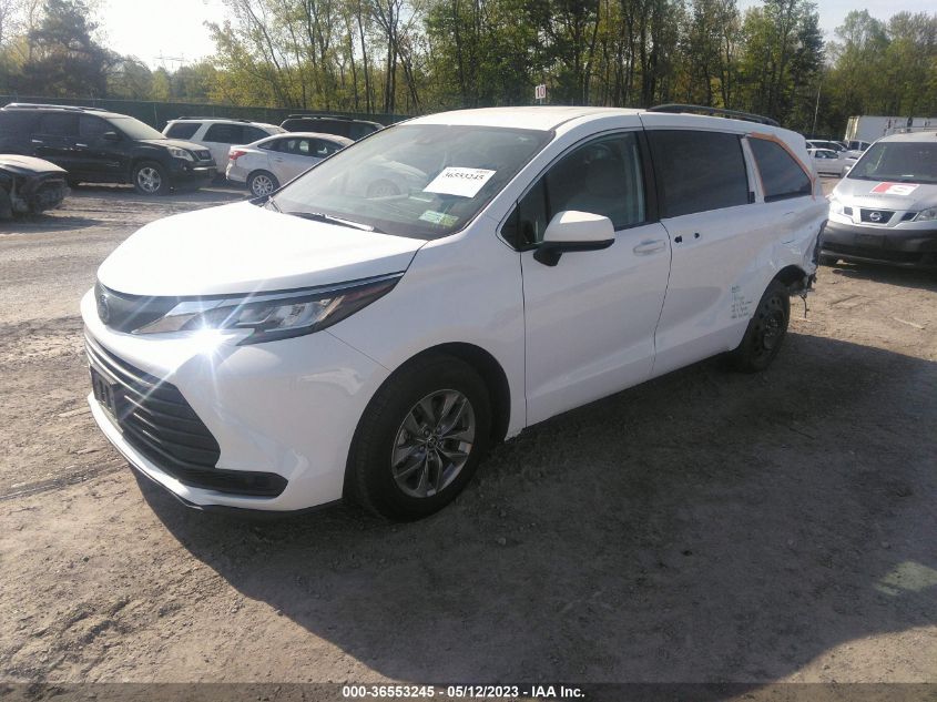 2023 TOYOTA SIENNA LE - 5TDKSKFC7PS075642