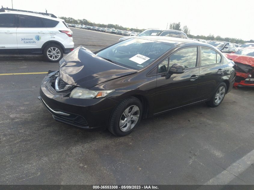 2013 HONDA CIVIC SDN LX - 19XFB2F57DE063547