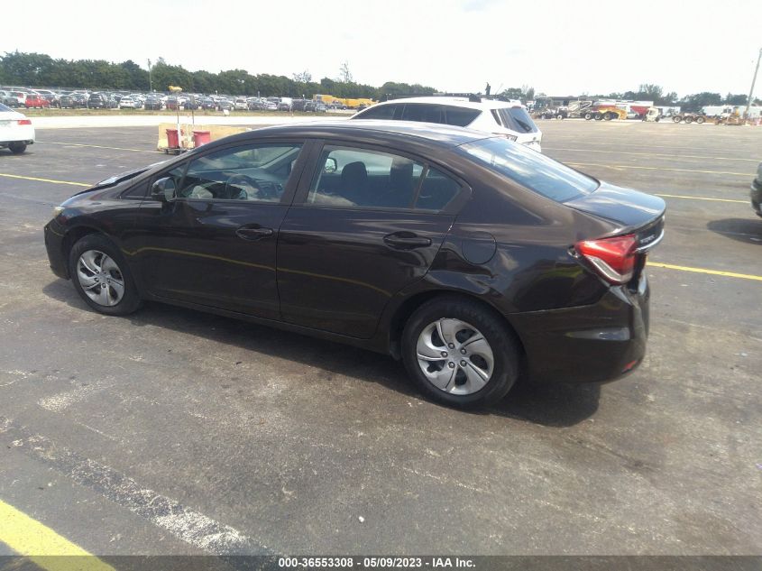 2013 HONDA CIVIC SDN LX - 19XFB2F57DE063547
