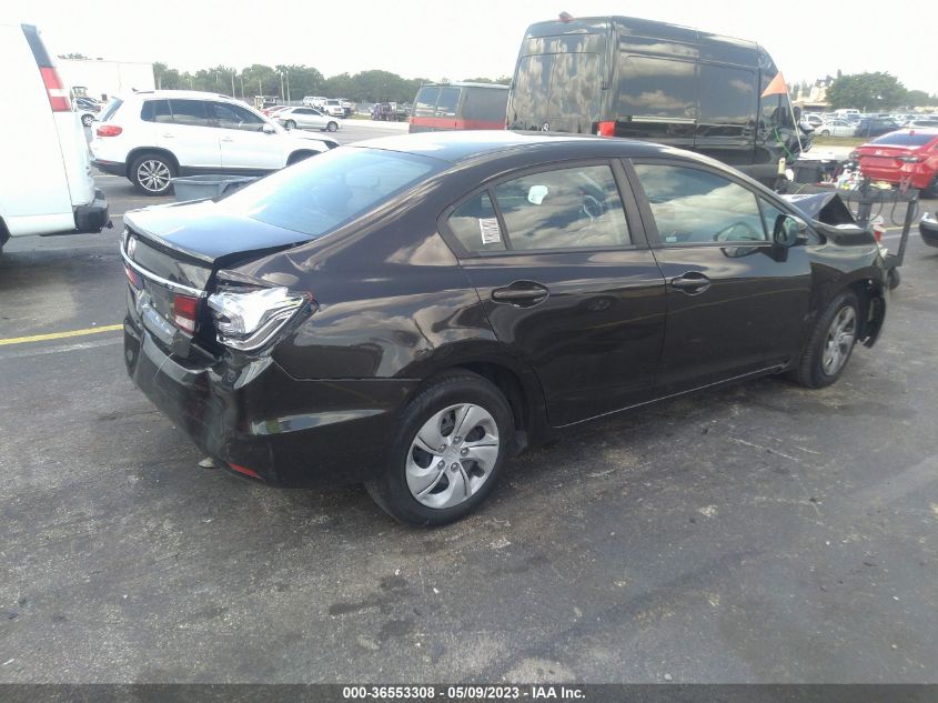 2013 HONDA CIVIC SDN LX - 19XFB2F57DE063547