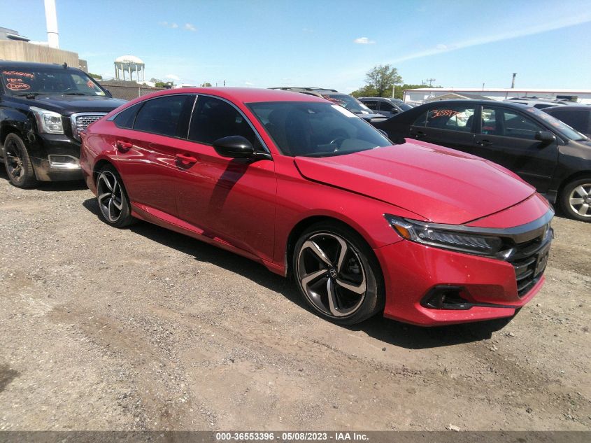 2021 HONDA ACCORD SEDAN SPORT - 1HGCV1F33MA004146
