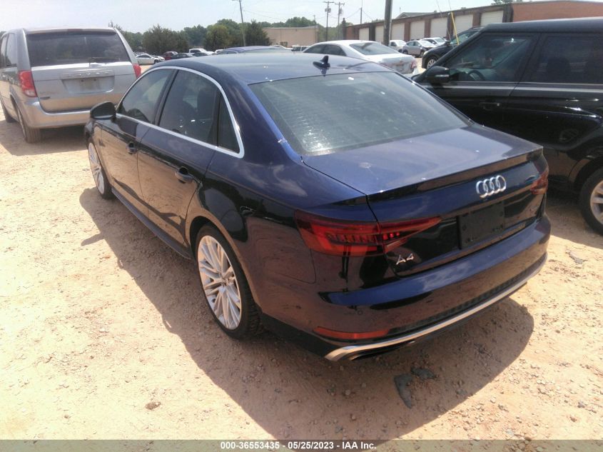 2019 AUDI A4 PREMIUM PLUS - WAUENAF41KN019957