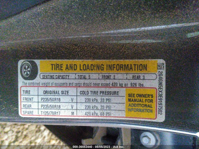2014 BUICK REGAL PREMIUM I - 2G4GN5EX3E9197502