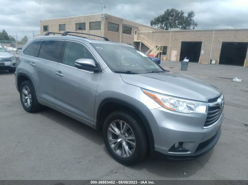 2014 TOYOTA HIGHLANDER XLE - 5TDKKRFH3ES021210