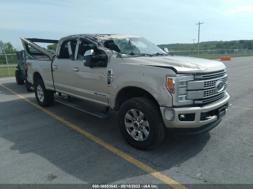 2017 FORD SUPER DUTY F-250 SRW LARIAT/PLATINUM - 1FT7W2BT1HEE44468