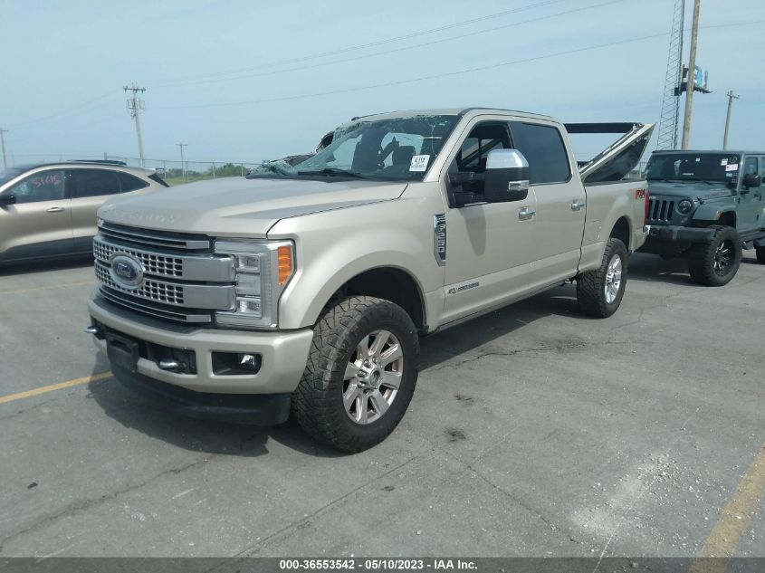 2017 FORD SUPER DUTY F-250 SRW LARIAT/PLATINUM - 1FT7W2BT1HEE44468