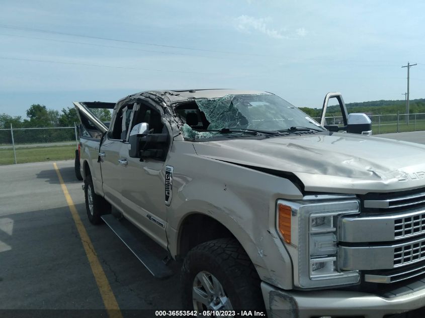 2017 FORD SUPER DUTY F-250 SRW LARIAT/PLATINUM - 1FT7W2BT1HEE44468