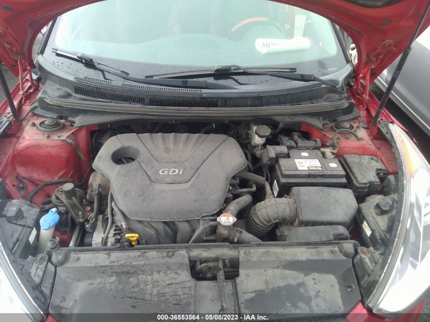 2013 HYUNDAI VELOSTER W/RED INT - KMHTC6ADXDU161345