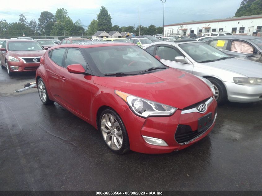 2013 HYUNDAI VELOSTER W/RED INT - KMHTC6ADXDU161345