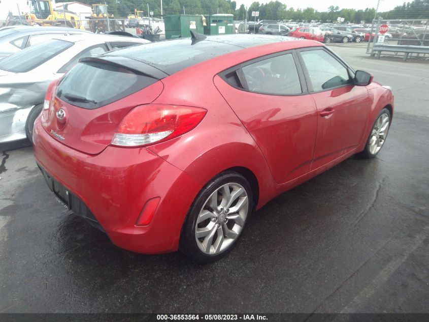2013 HYUNDAI VELOSTER W/RED INT - KMHTC6ADXDU161345