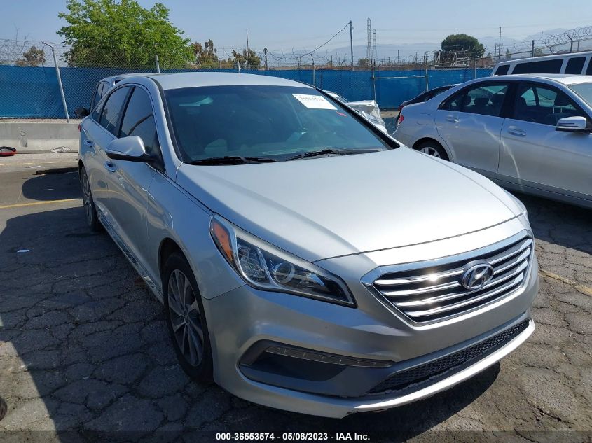 2015 HYUNDAI SONATA 2.4L SPORT - 5NPE34AF7FH189667