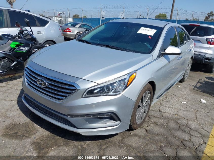 2015 HYUNDAI SONATA 2.4L SPORT - 5NPE34AF7FH189667