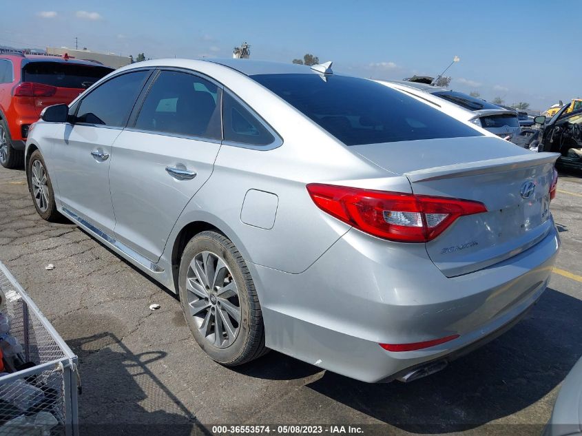 2015 HYUNDAI SONATA 2.4L SPORT - 5NPE34AF7FH189667