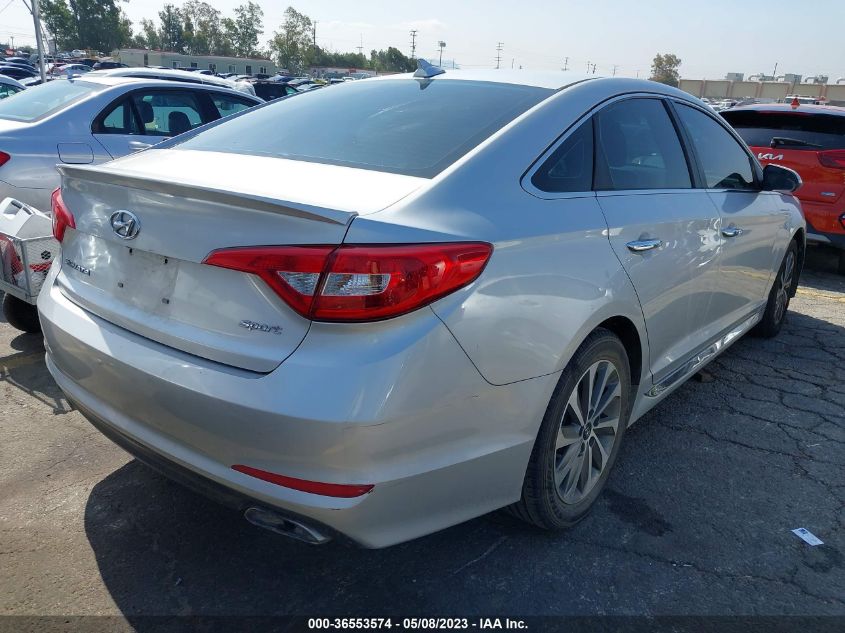 2015 HYUNDAI SONATA 2.4L SPORT - 5NPE34AF7FH189667