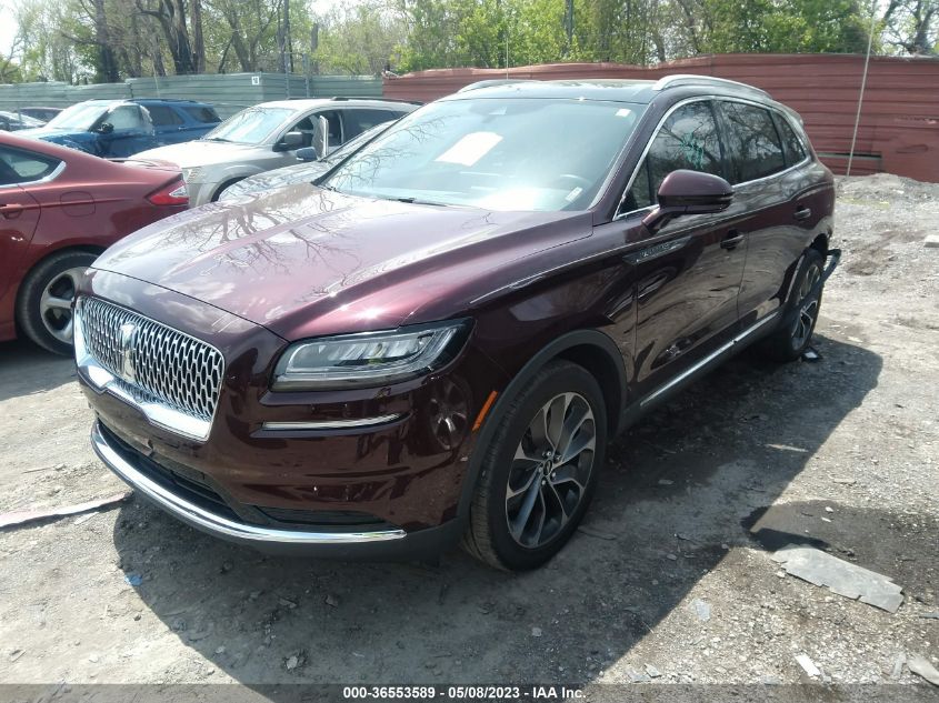 2021 LINCOLN NAUTILUS RESERVE - 2LMPJ8KP2MBL06125