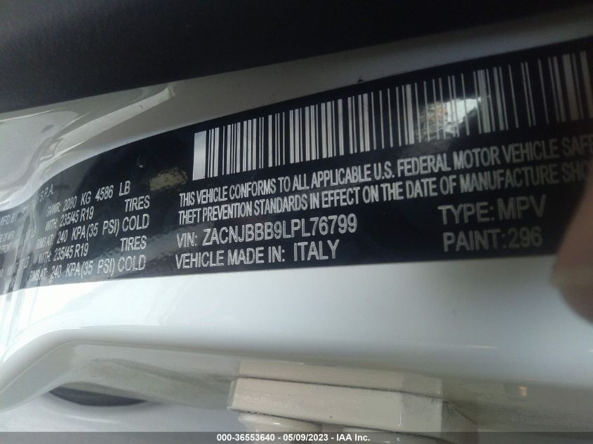 2020 JEEP RENEGADE ORANGE EDITION - ZACNJBBB9LPL76799
