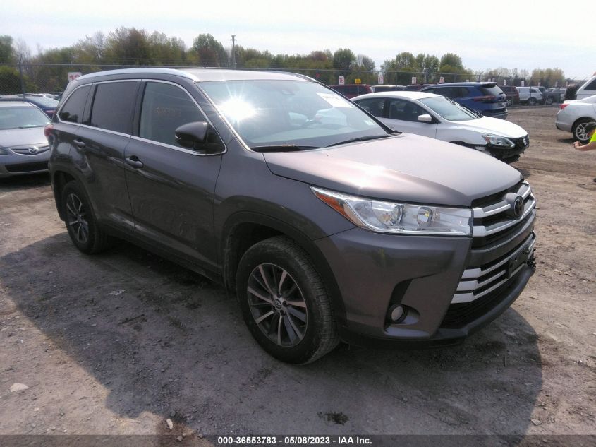 2019 TOYOTA HIGHLANDER XLE - 5TDJZRFH8KS597345