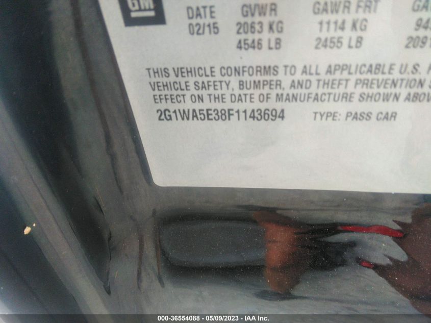 2015 CHEVROLET IMPALA LIMITED LS - 2G1WA5E38F1143694