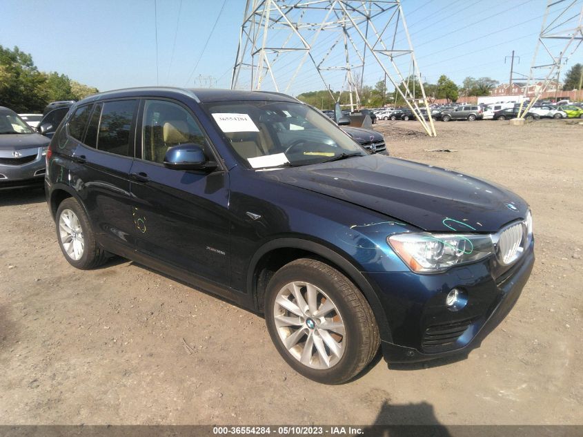 2017 BMW X3 XDRIVE28I - 5UXWX9C33H0W67364